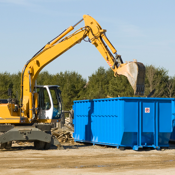 what kind of customer support is available for residential dumpster rentals in East Olympia